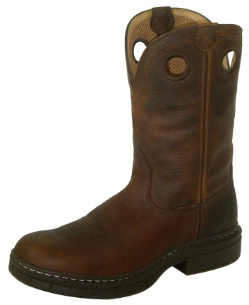 Twisted X MEZ0004 for $129.99 Men's' EZ Rider Casual Boot with Brown Pebble Leather Foot and a Round EX Rider Toe